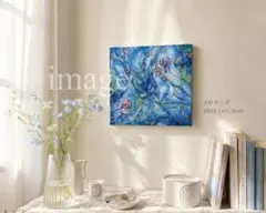 油彩画 紫陽花 厚塗り キャンバス SMサイズ - メルカリ
