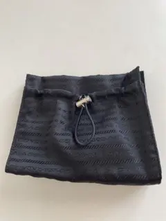 PRADAプラダロゴジャガードナイロンポーチ黒