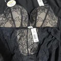 値下げ　エメフィール超盛ブラ　レース　ブラック　B75 L