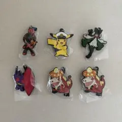 ポケモン ストラップセット　ラバーマスコット　28 6点セット