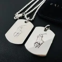 Ralph Lauren ロゴ ドッグタグ ネックレス 中古・古着通販】RALPH LAUREN (ラルフローレン) ドッグタグネックレス