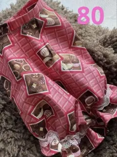 犬服ハンドメイド　バルーン　ワンピース　スィーツ　バレンタイン　Mサイズ程度