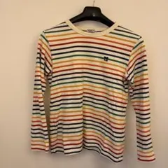 DOUBLE.Ｂ　ミキハウス　マルチボーダーTシャツ長袖　大人Mサイズ