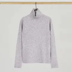 【Abahouse mavie】ストレッチリブハイネックプルオーバー　アイボリー