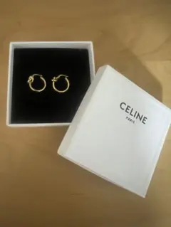 CELINE ノットスモールフープ ロジウムフィニッシュブラス - メルカリ