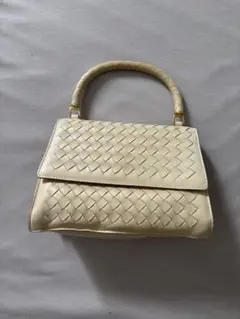BOTTEGA VENETA イントレチャート レザー ハンドバッグヴィンテージのサムネイル