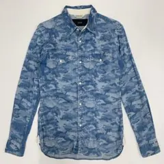 【正規品】AKM × FIVE BROTHER CAMOデニム ウエスタンシャツのサムネイル