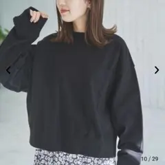 コーエン ビッグポケットワイドプルオーバー ロングスリーブTシャツ ブラック