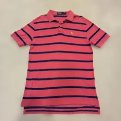 Polo by Ralph Lauren ボーダーポロシャツ ピンク Mのサムネイル