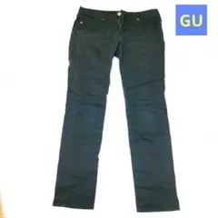 GU ジーユー　レディース　パンツ　ズボン　黒　ブラック　67