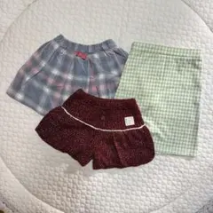 スカート・パンツ3点セット（サイズ90〜100）