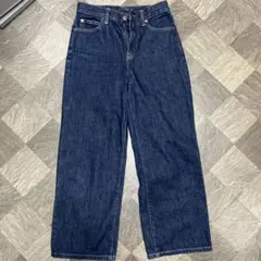 ダークブルーワイドレッグデニム サイズ22(56cm)