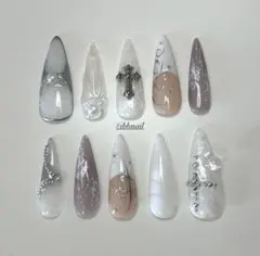 No.41 現品オーダー ネイルチップ シズニルック ニュアンス ウィッシュコア