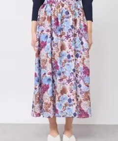 ラブティックボンボン 花柄プリントギャザースカートのサムネイル