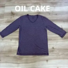 OIL CAKE Vネック 七分袖 カットソー パープル　メンズのサムネイル