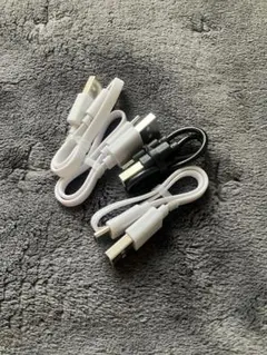 USBケーブル Type-C 4本セット ホワイト ブラック