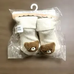 ベビー靴下 クマ　7-9cm