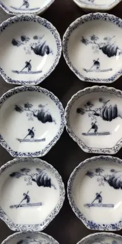 伊万里焼　醤油皿　小皿10客　骨董　アンティーク