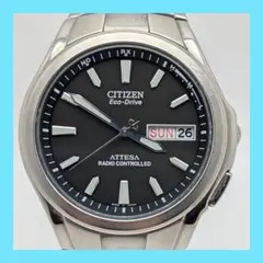 【二次電池交換済】CITIZEN シチズン アテッサ 電波ソーラー 稼働品