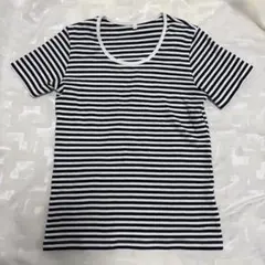 無印　ストライプTシャツのサムネイル