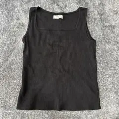 URBANITY ブラック リブタンクトップ