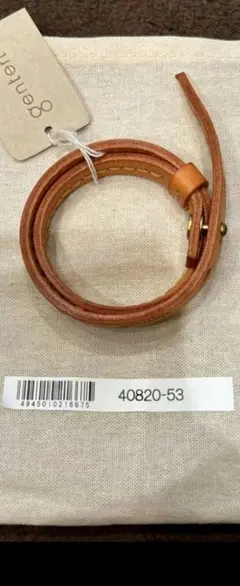 genten レザーブレスレット ヌメベージュ 新品未使用