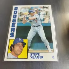 MLB 1984 トップス　スティーブイェーガー　ロスアンゼルスドジャース