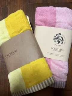 L'OCCITANE リバーシブルバスタオルセット