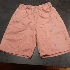 二枚ハーフパンツ 140cmピンクとブルー