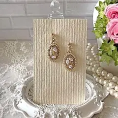 ☆598❤️ ビーズ　ピアス　イヤリング　ハンドメイド　大人かわいい