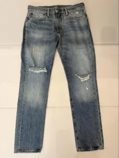 ダメージ加工デニムパンツ ライトブルー　リーバイス