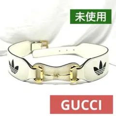 未使用 GUCCI アディダス コラボ　625854 76/30 ホースビット