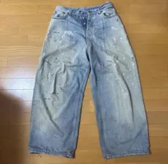 y2k archive paint distressed denim 裏原 - メルカリ