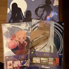 一番くじ★傷物語★4枚セットのクリアファイル2種類とポートレートのセット