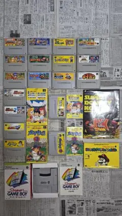 【SF】スーパーファミコン用カセット(ソフト) とガイドブック まとめ売り