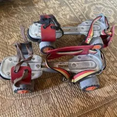 ヴィンテージ ローラースケート レトロ ディスコ レインボー 70s 80s