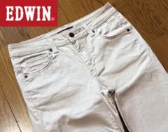 32㌅ 美品【Miss EDWIN】ブラウンベージュ スリムフィット デニム