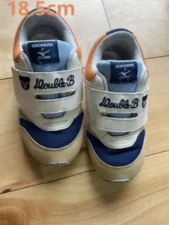 ミキハウス　ダブルビー ✖️ミズノ　コラボスニーカー18.5cm