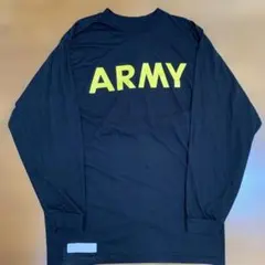 米軍実物 U.S. ARMY ロングスリーブ Tシャツ MEDIUM ブラック