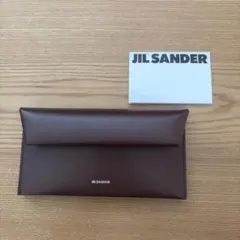 ジルサンダー　レザーブラウン長財布のサムネイル