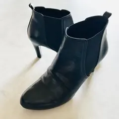 ユナイテッドアローズ サイドゴア ショートブーツ ブラック24cm