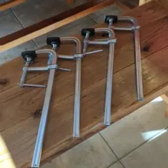 F型クランプ シャコ万力 250ミリ 4本セット バイス 大工 木工 鉄工