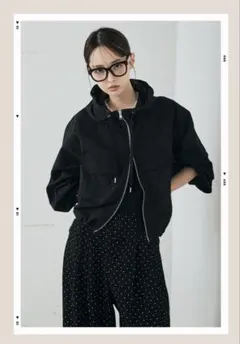 ナイロンボリュームWジップパーカーブルゾン　カーキ　esica エシカ　同型