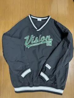 Vision Street Wear ブラック ナイロンジャケット