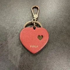 FURLA フルラ ハート キーホルダー バッグチャーム ピンク ゴールドのサムネイル