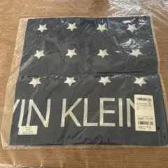 CALVIN KLEIN ハンカチ ネイビー 星柄 未使用