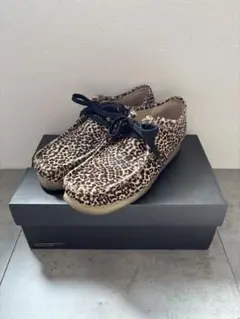 CLARKS Wallabee Leopard UK8.5