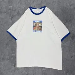 古着 00s グーニーズ 半袖 リンガー シャツ 映画 ムービー ホワイト 白