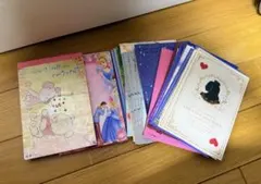 d*4様 メモ帳 封筒 53点 まとめ売り アリス プーさん アリエル ディズニ