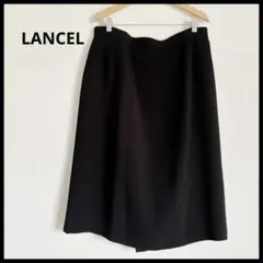 LANCELPARISランセルフレアスカートブラック黒Lフォーマルオフィス通勤のサムネイル